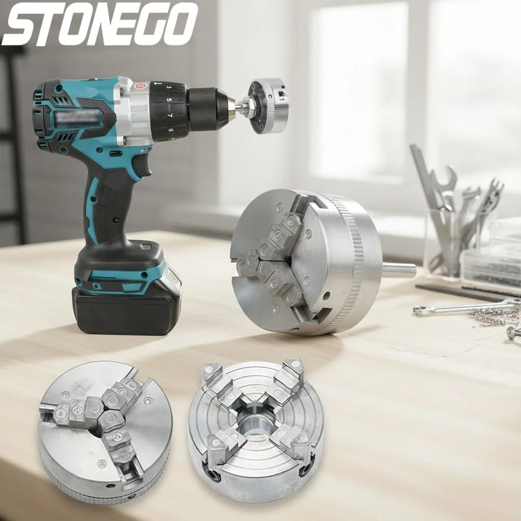 

Heavy Duty Self Centring Drill Chuck 3 4 Jaws M12 x 1 mm Linkage Electric Lathe Drill Chuck Electric Drilling Lathe Tools