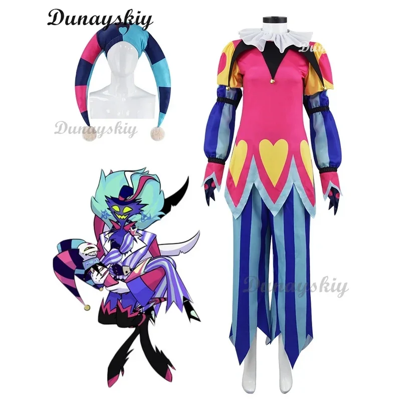 

SN66 Fizzarolli Cosplay Costume Clothes Uniform Cosplay Demon Devil Hell Halloween Party Performance Dress Unisex Stage CostW &