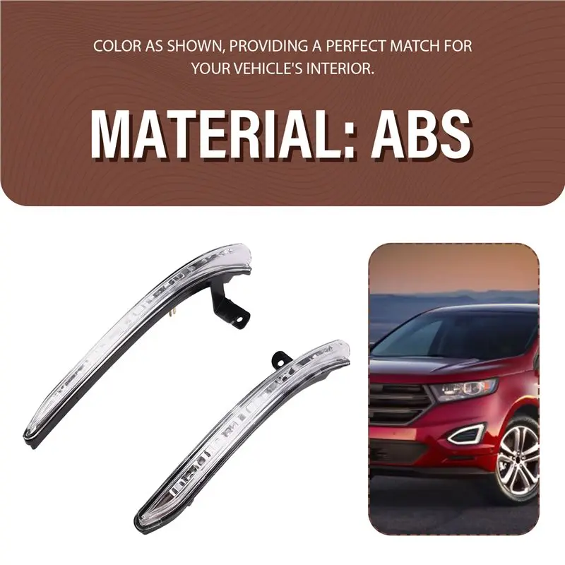 ABXN-1 Pair Led Turn Signal Light Indicator Rearview Mirror Lights For Ford Edge 2011 2012 2013 2014 USA Side Mirror - view 5