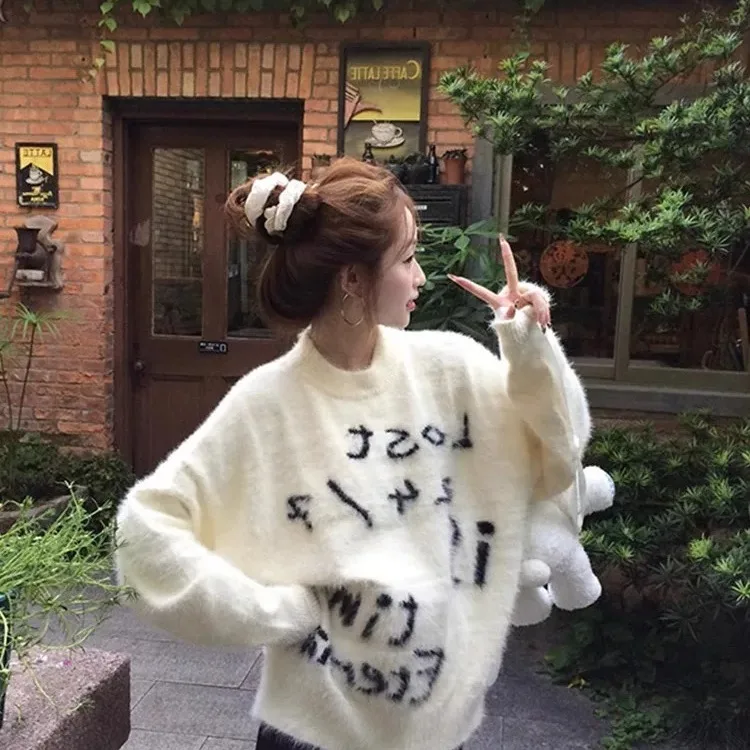 

Осенне-зимний свитер из вельвета (3 кг) для женщин больших размеров, утепленный, класса люкс, оверсайз, мягкий вязаный топ, чистый стиль