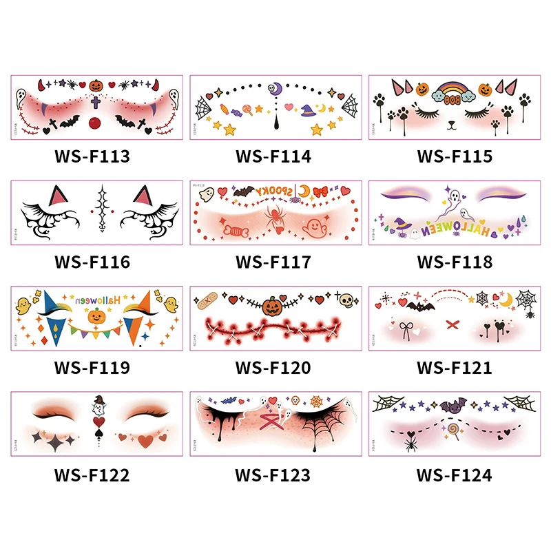 1 個ハロウィン吸血鬼コウモリ偽そばかす一時的なタトゥーステッカー子供 WomanHot スタンピングそばかすメイクアップパーティー顔メイク