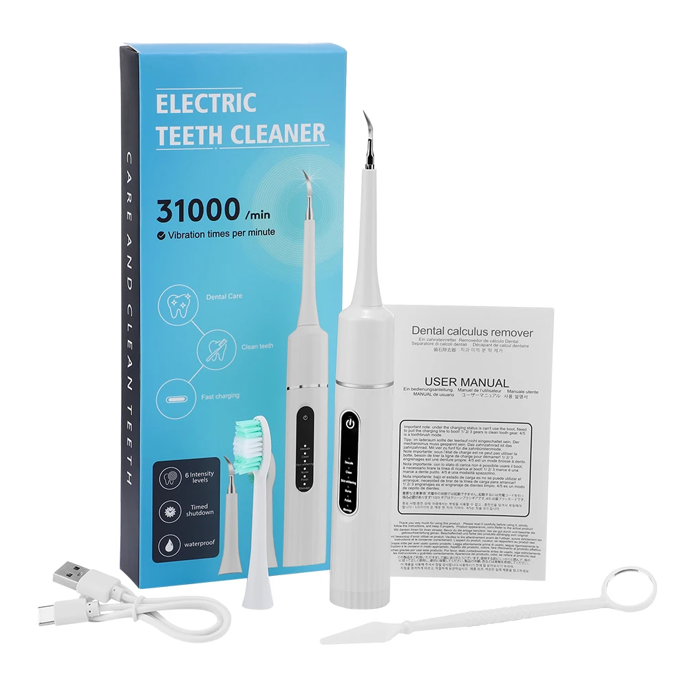 6 Modi Ultraschall Zahnsteinentferner Wasserdichte elektrische Zahnbürste Sonic Dental Scaler Zahnaufhellung Mundreiniger – Detail 16