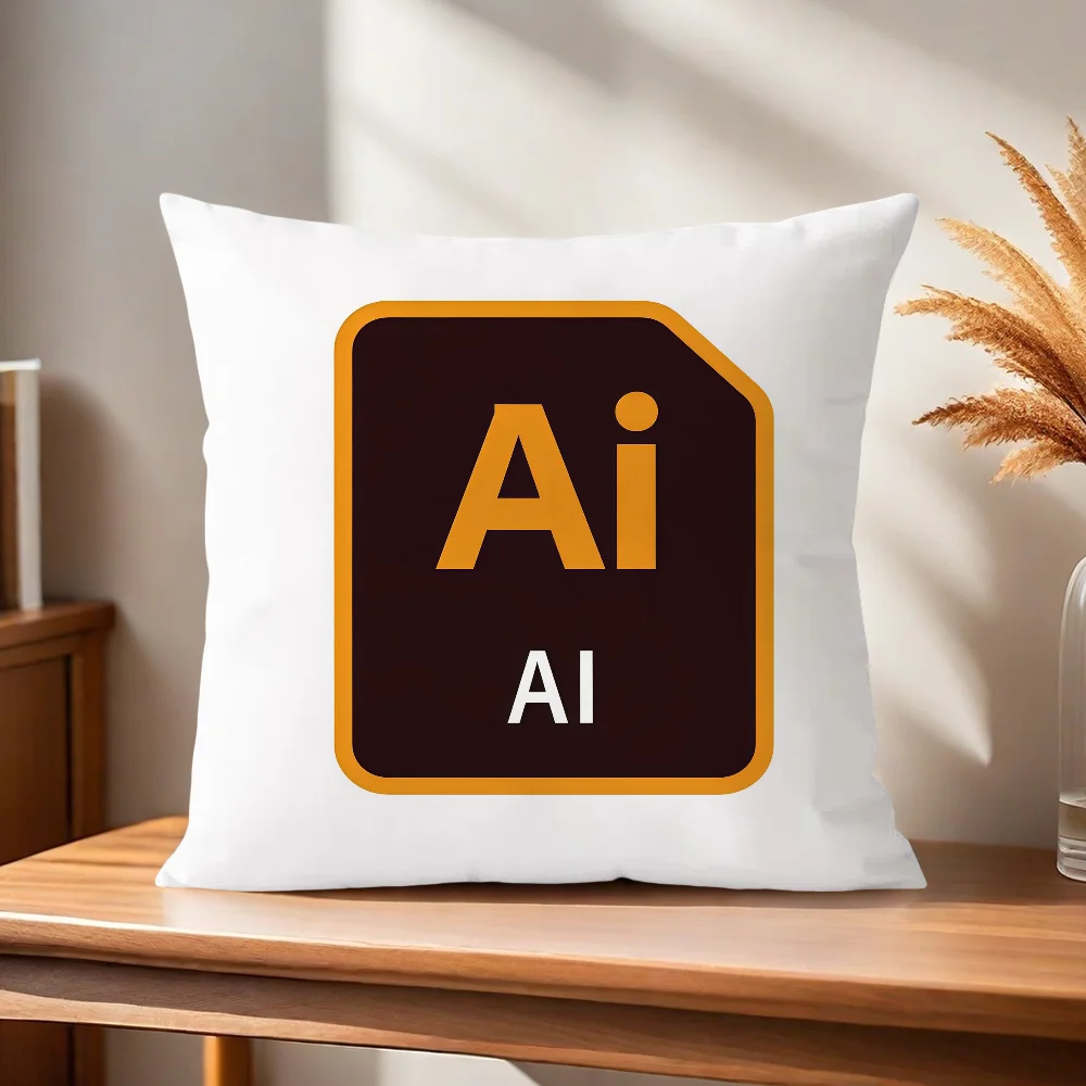 Adobe Illustrator Ai Logo Kissenbezug Kissenhülle für Zuhause, Sofa, Wohnzimmer, Büro, Café, Auto – Detail 7