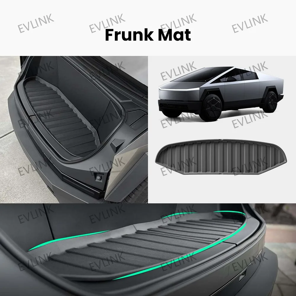 Full trunk sill strip trunk mat rear bucket riser mat Frunk Threshold Protection Strip for Cybertruck Full Coverage  7pcs set