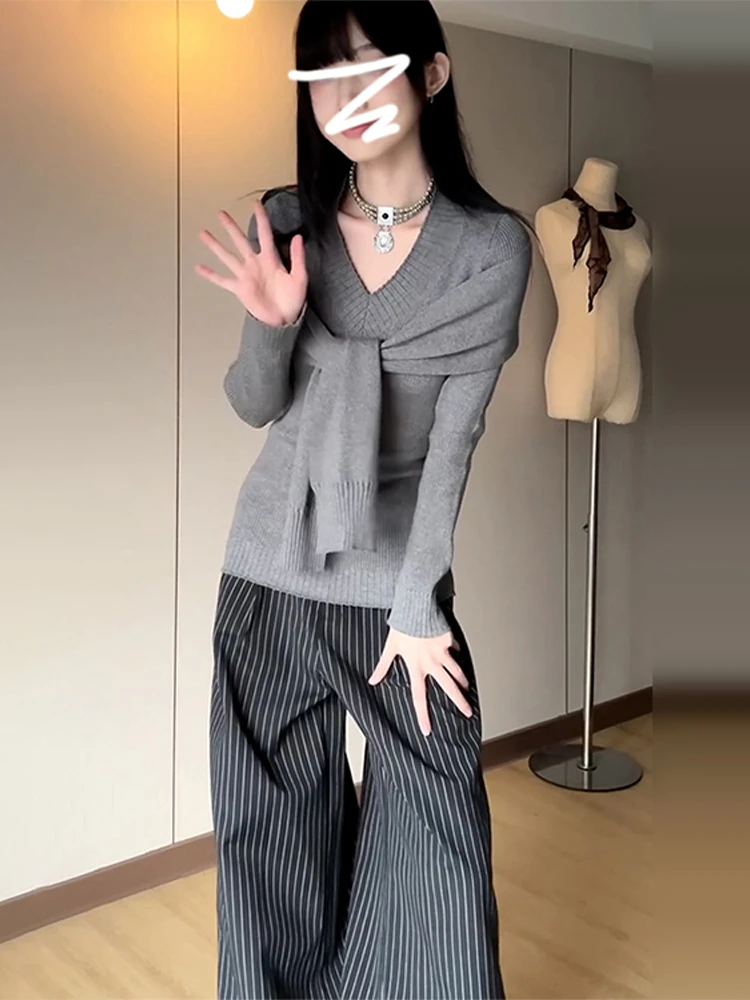 

Sweaters Jumpers Pullovers Women Knitted Tops Wild Button Winter Traditional Natural Organic Material Vintage Classic Cozy Warm