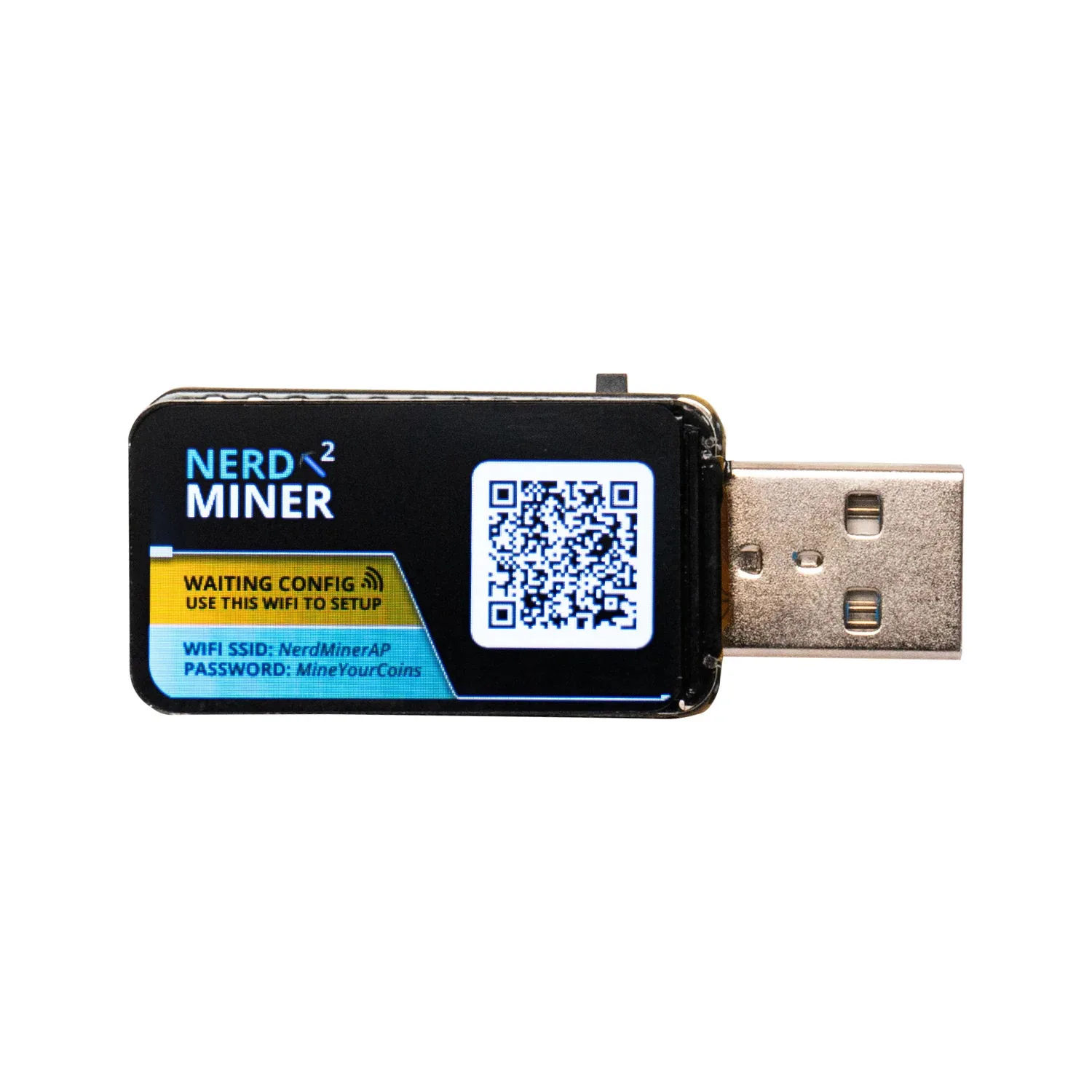 Nerd Miner USB 1.47 inch LCD large screen 250KH computing power BTC lottery machine Solo Miner