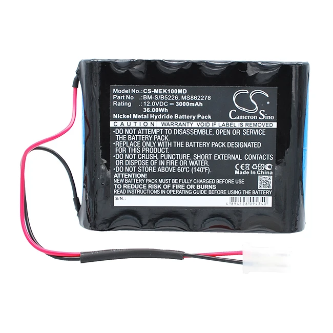 Cameron Sino 3000mAh Battery For Burdick 862278 9620600EH49E OM10352 EK10  Elite 2 Corp Elite EK10  Siemens BM-S/B5226 MS862278