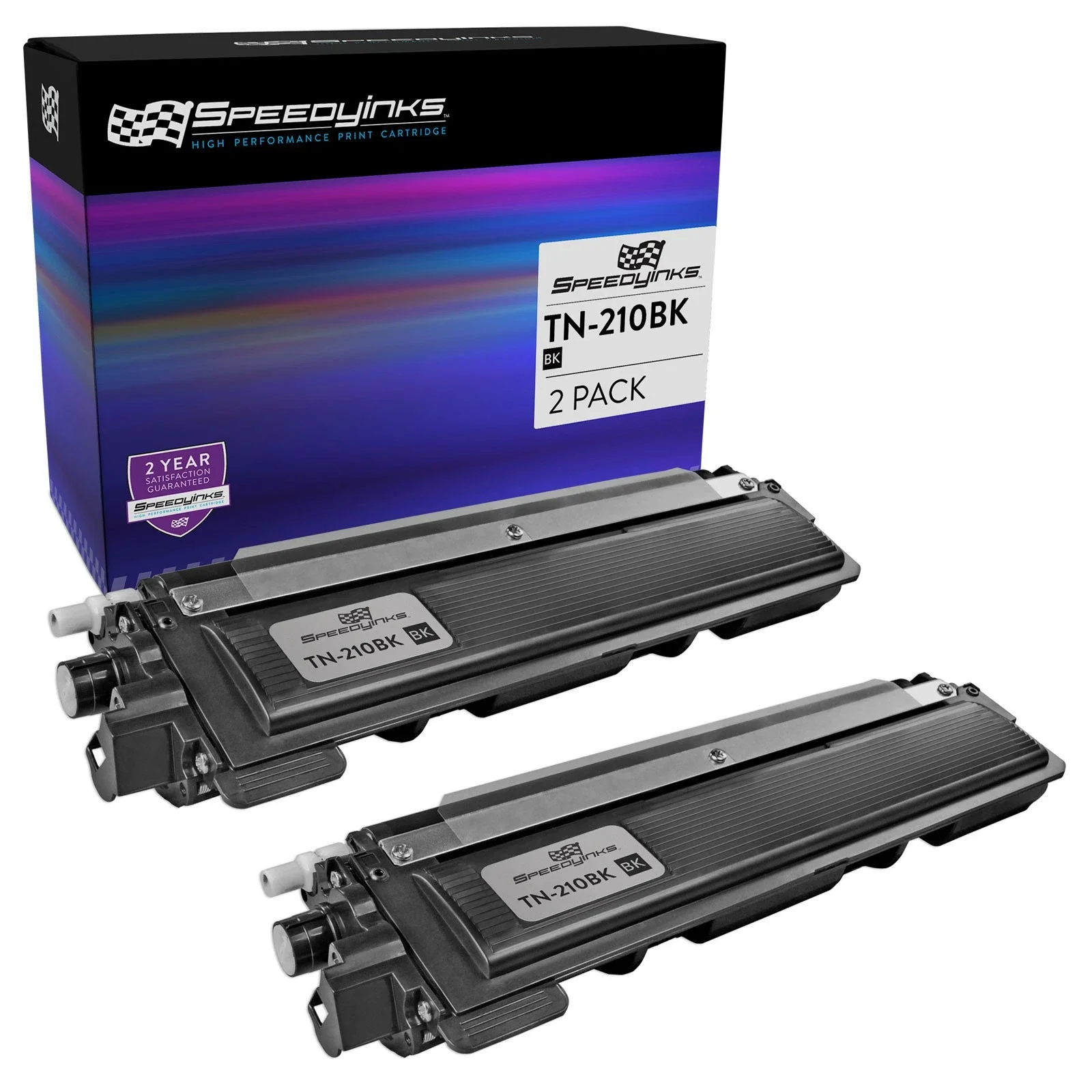 

2pk For Brother TN-210BK HL-3040CN, HL3070CW, MFC-9010CN, MFC-9120CN, MFC-9320CW