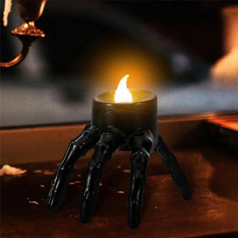 ABGN ハロウィン スケルトン ハンド ランタン 雰囲気小道具 スケルトン ハンド ナイトライト ハロウィン キャンドル ランプ