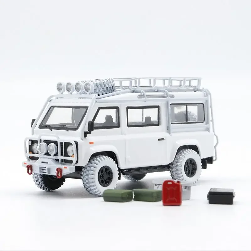 ماستر دييكاست 1/64 مقياس لاند روفر سبيكة نموذج سيارات لاند روفر ديفندر فان لعب المركبات لعب للأولاد هدية الصندوق الأصلي #2