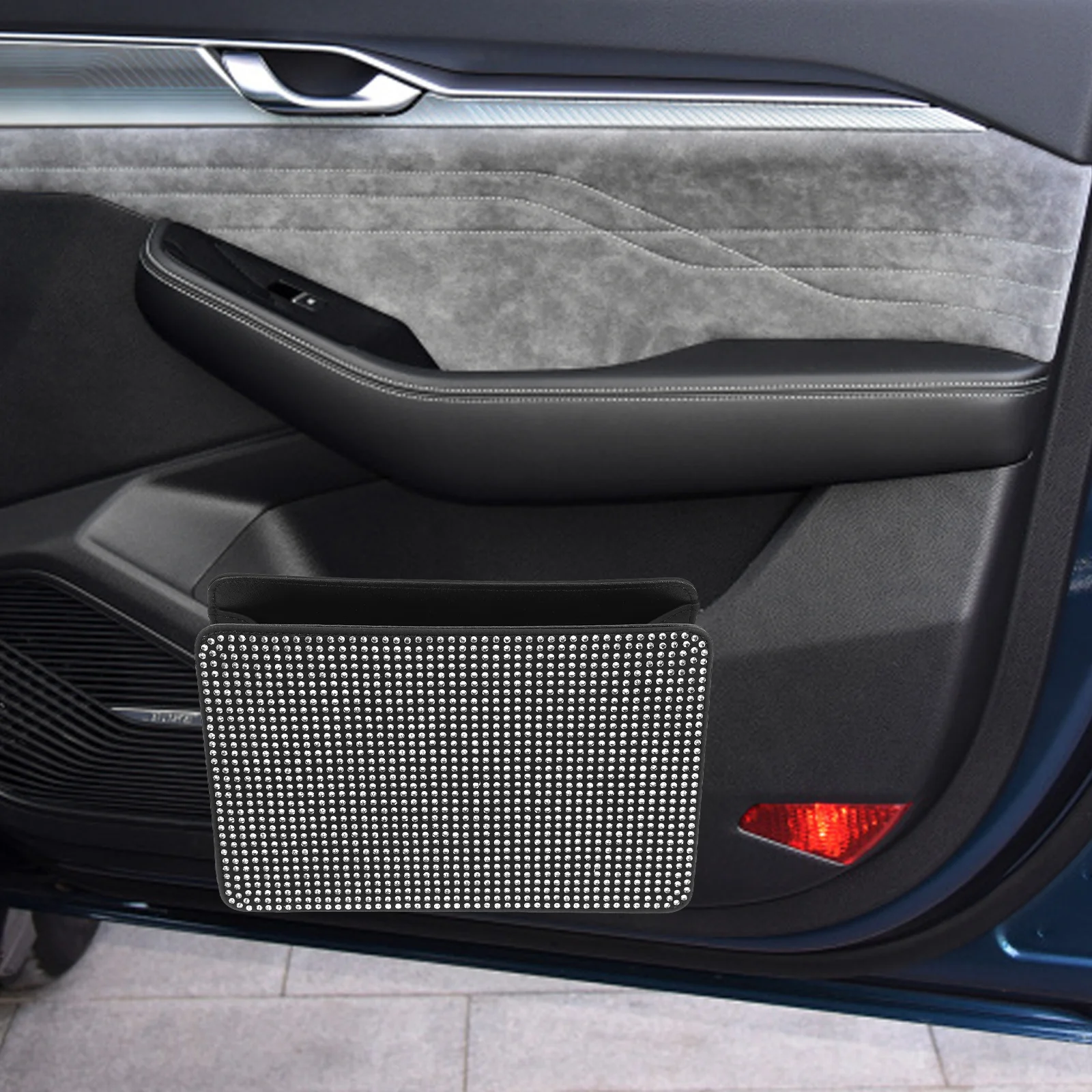 

Car Door Storage Box Organizer Side Door Case Sturdy Material Versatile Accessory Easy Install Rv Multiple Places Keys Tissues