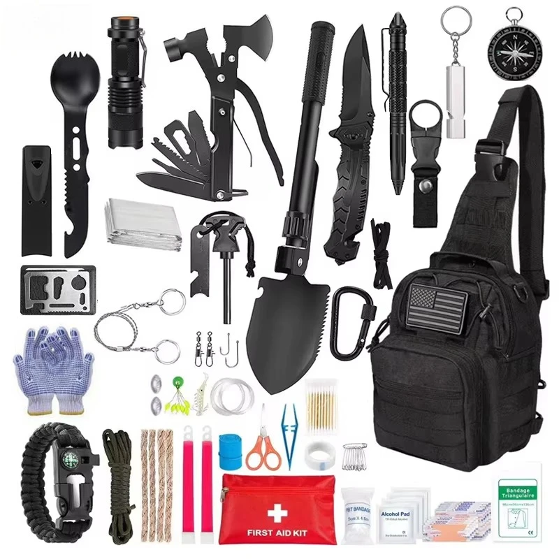 

Professional Hiking Hunting Adventure Accessories Outdoor Tactical First Aid Kit Emergency Survival Gadgets Kits