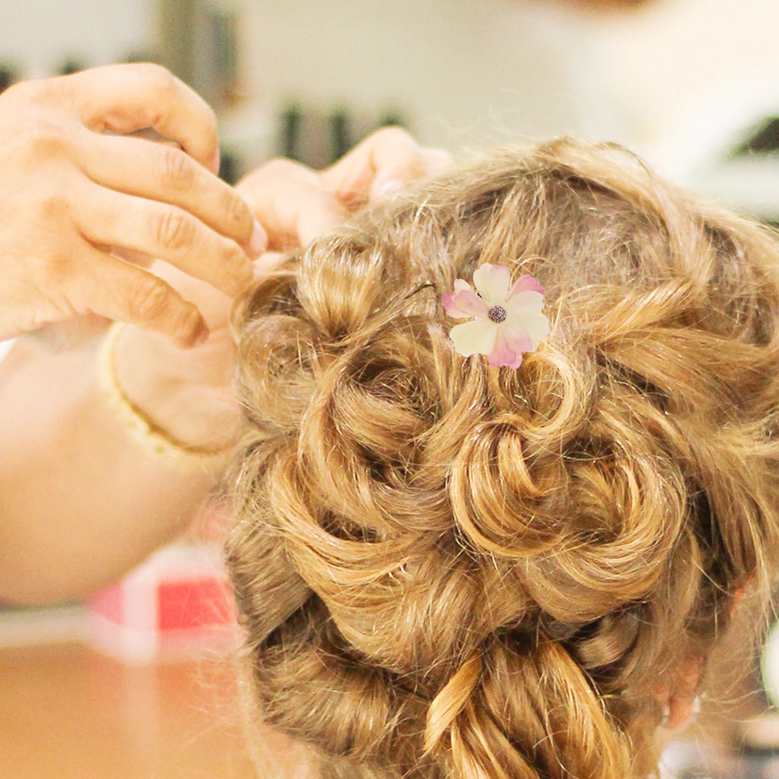 

21Pcs Flower Hair Clip Set Vivid Colorful Floral Hair Grips for Kids Women Daily Wear School Holiday Decoration Barrettes