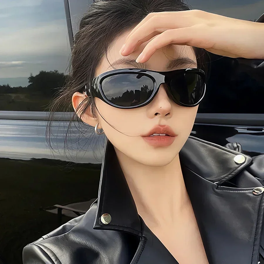 Y2k Sports Sunglasses Women Men 2024 Luxury Brand Fashion Classic Punk Sun Glasses Female Retro 2000' Futuristic Sunglass Shades