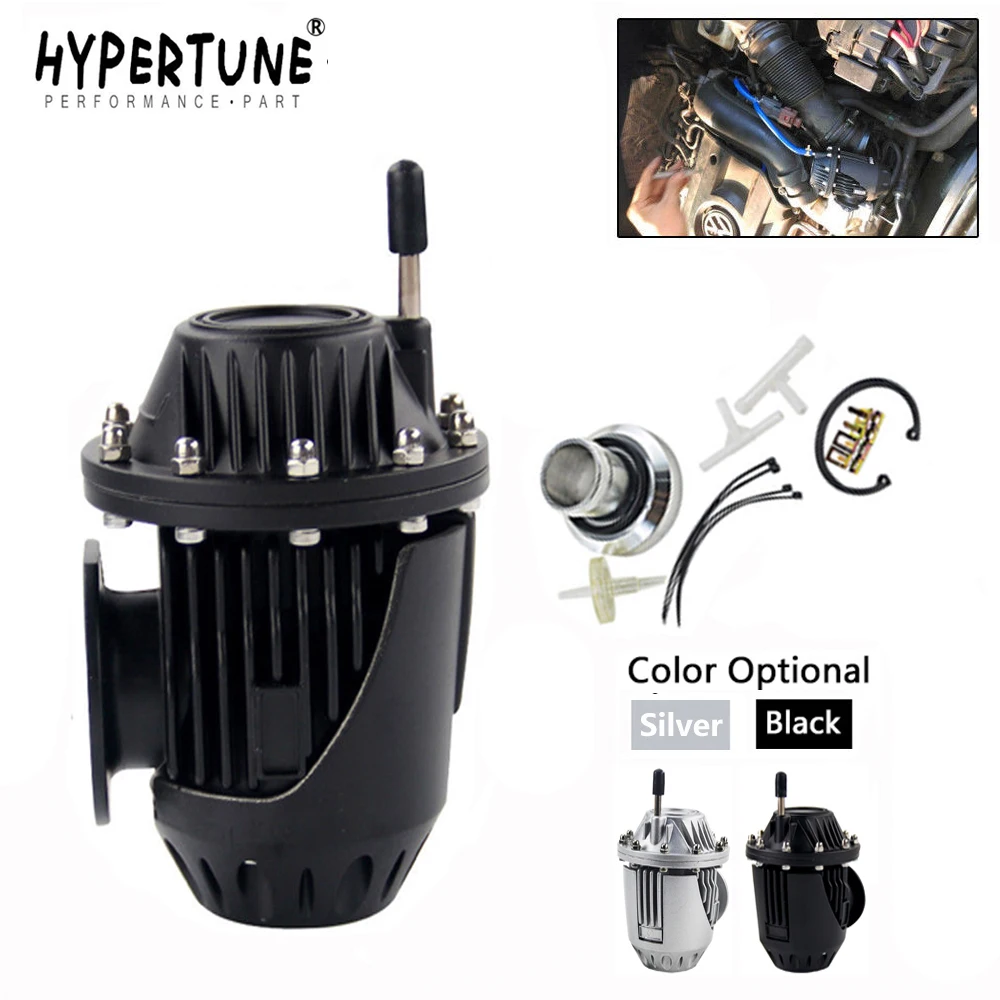 Hypertune - UNIVERSAL BLOW OFF VALVE BOV SQV 4 IV SSQV 4 IV Latest MODEL SILVER/BLACK With PQY sticker HT5730-MB