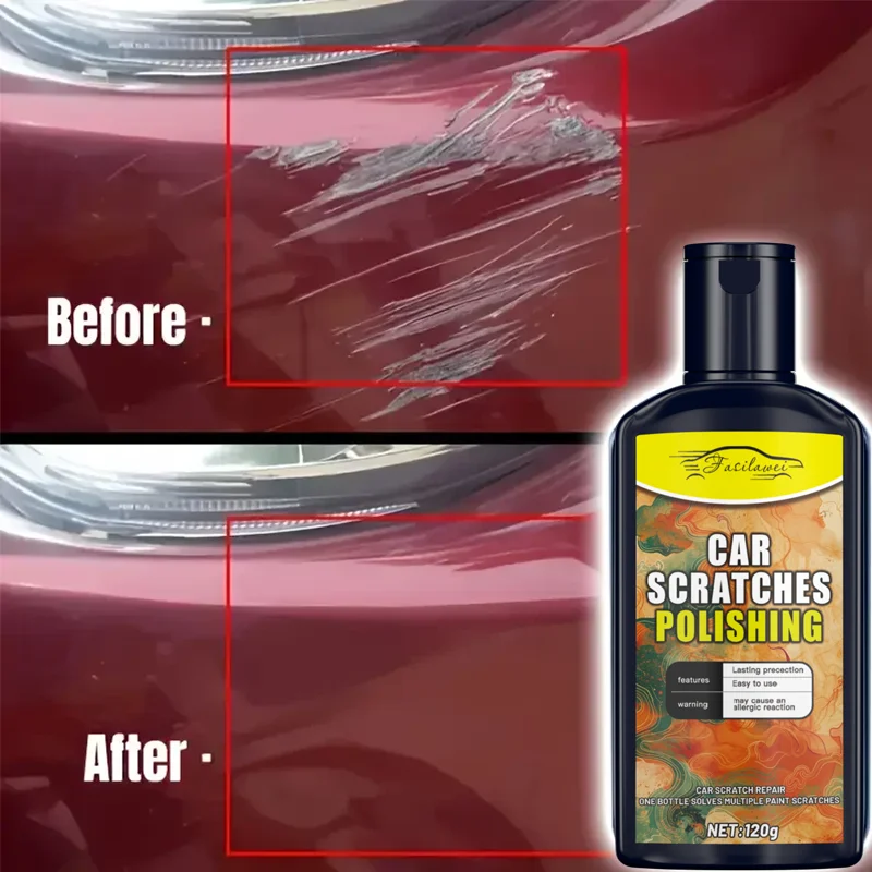 Automotive Scratch Repair Paste Kit, Remove Scratches, Body Polish Paste, Universal Scratch Removal and Polishing, Suitable for