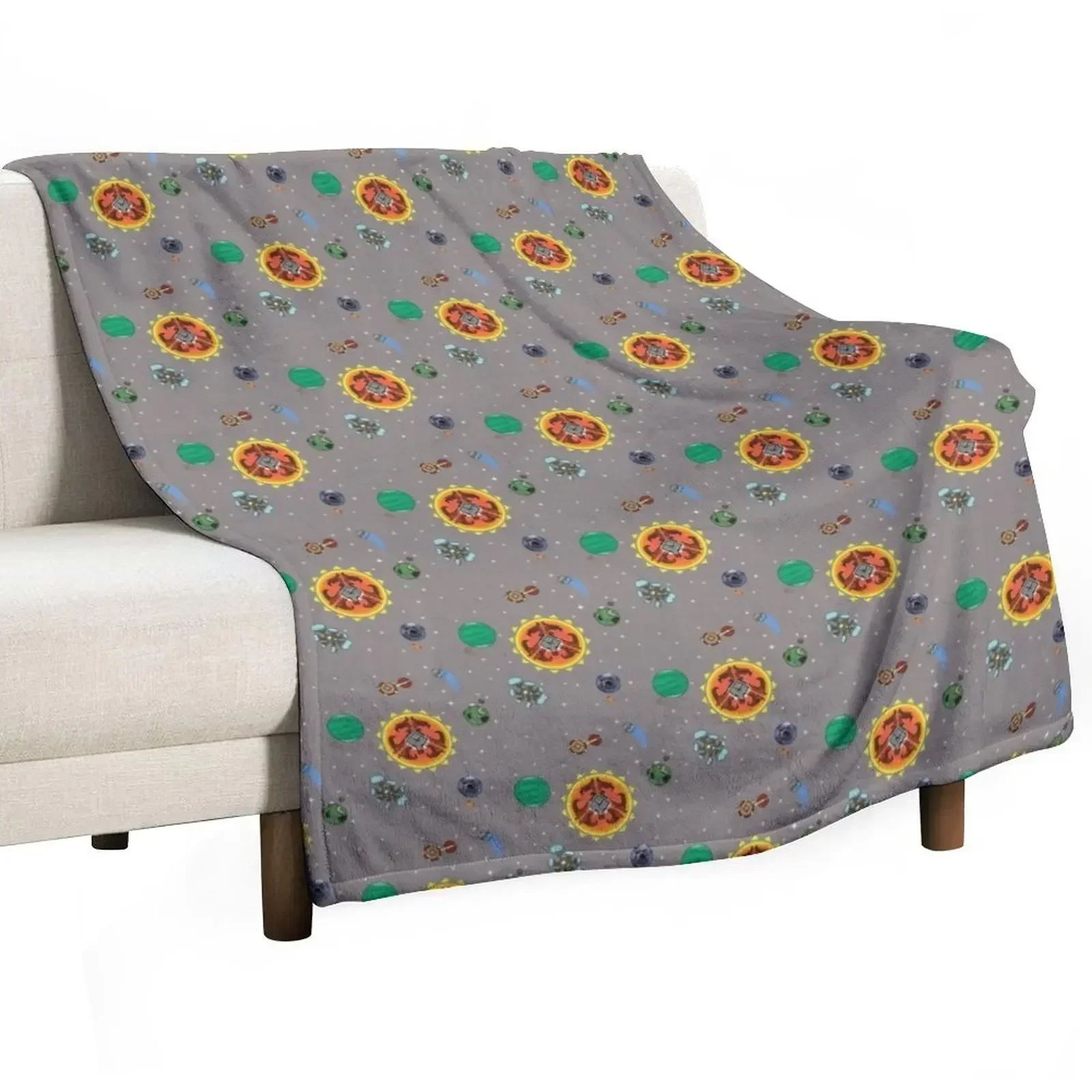 Hearthian Solar System Tri-blend Throw Blanket Softest Polar wednesday Luxury Brand Winter beds Beautifuls Blankets