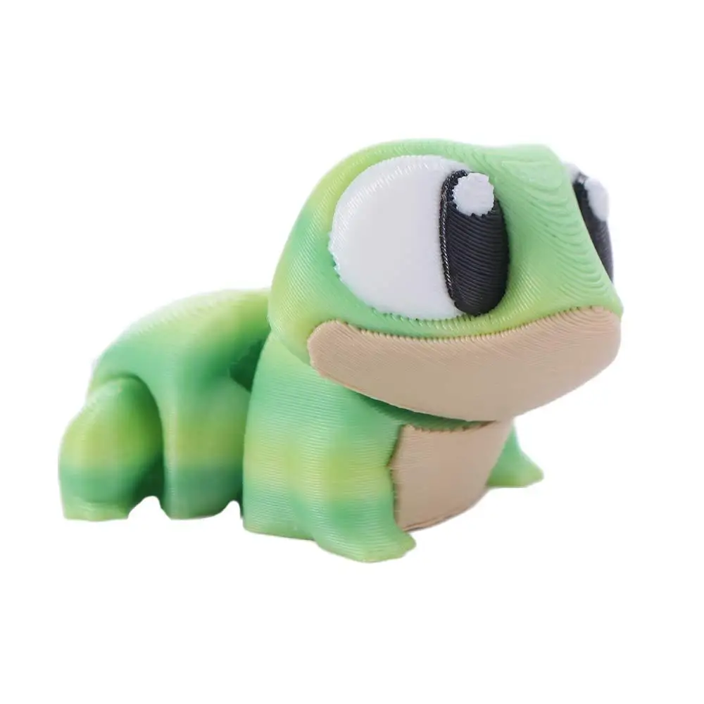 

Joint Movable Simulation Gecko Frog Model Green Frogs Craft Decor Pet 3D Printing Toys Cartoon Collection Frog Animals Ornaments