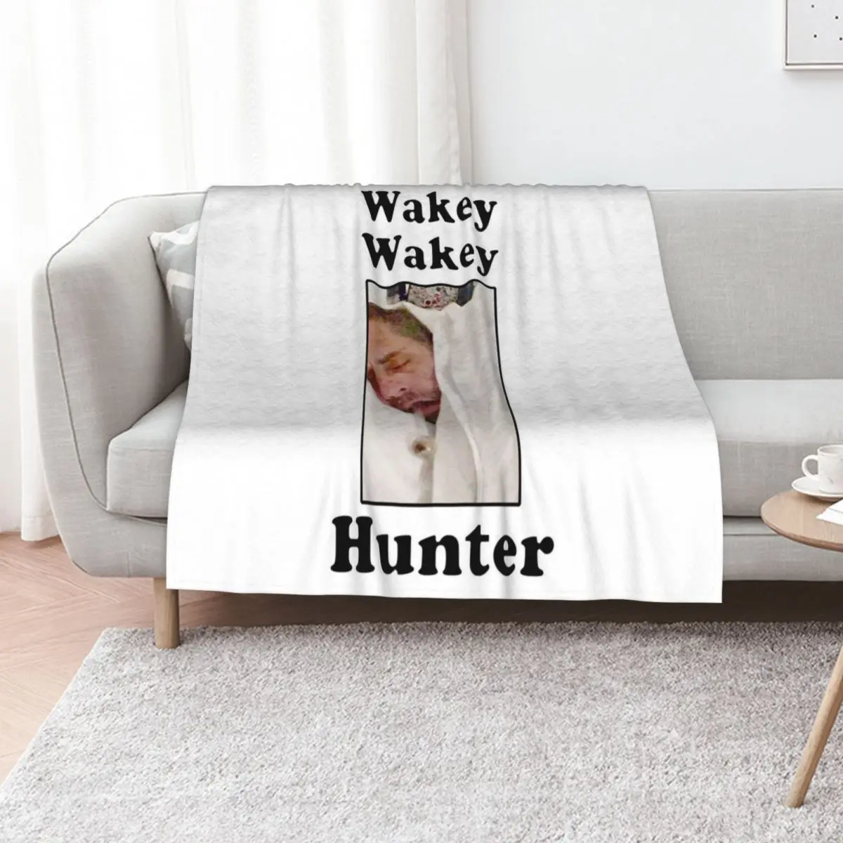 

Sleeping Hunter Biden Sticker Throw Blanket Decorative Throw anime Kid'S Quilt Blankets