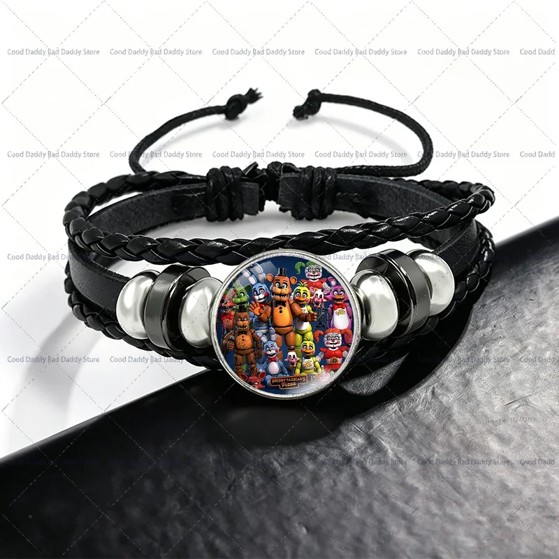 Anime Creative Chain Bracelets Fashion Jewelry Wristband Five Night At Freddys Cartoon Cute Bracelet Accessories Bangle Gifts - view 3