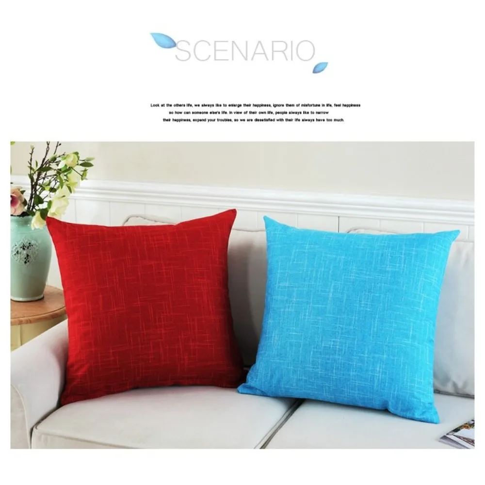 CIFBUY Solid Color Sofa Waist Cushion Cover 30x50/40x40/45x45/40x60/50x50/55x55/60x60cm Decorative Throw Pillow Case for Home