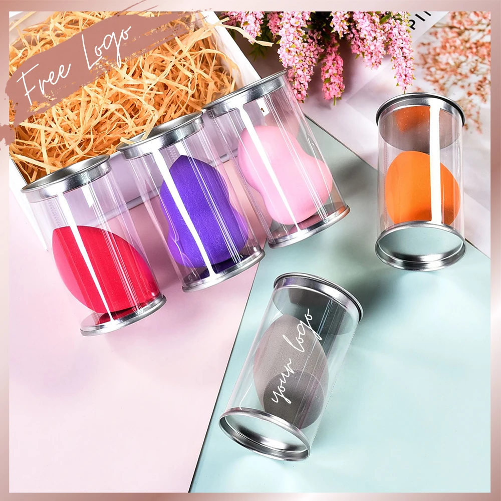 

Colorful Beauty Sponge Cosmetics Blender Beauty Tools Custom Logo with Box Foundation Cushion Blending Makeup Puff Accessories