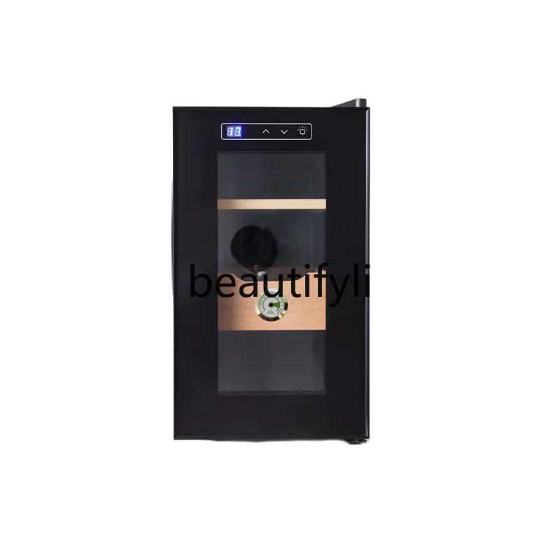 

Constant temperature and moisturizing semiconductor air-cooled single temperature tobacco alcohol display cabinet refrigerated