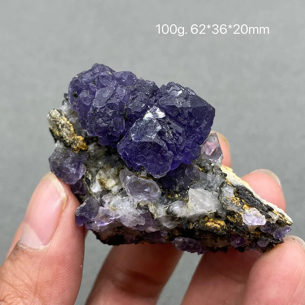 100% Natural china Fujian Tanzanite blue fluorite Mineral specimen cluster Stones and crystals Healing crystal Free shipping