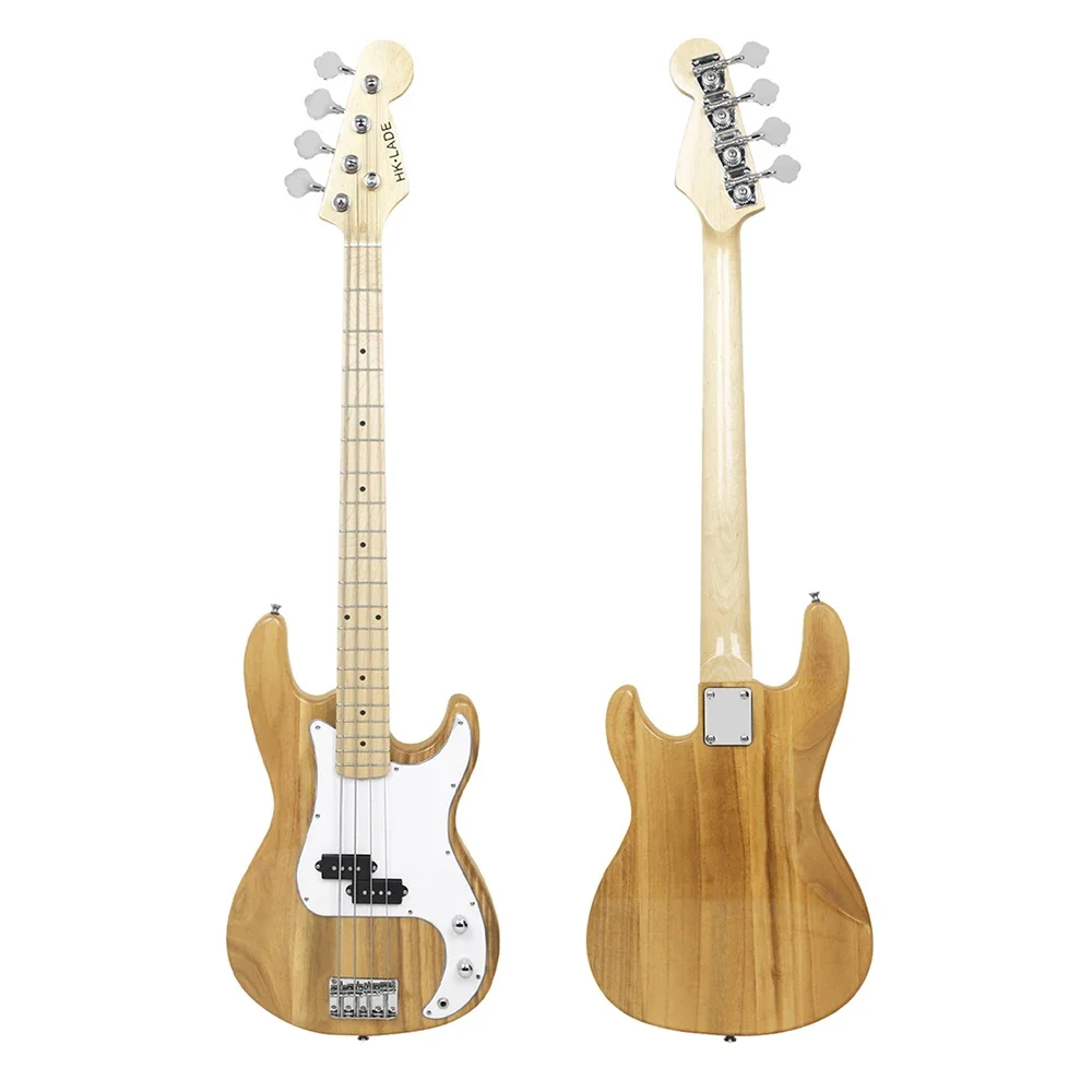 HK·LADE 4 Strings Bass Guitar 20 Frets Maple Body Neck Electric Bass Guitar Guitarra With Strap Amp Guitar Parts & Accessories