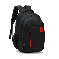 Mochila Oxford resistente ao desgaste dos homens, à prova de respingos, respirável, alça de ombro, bolsa para laptop, escola, viagens, esportes, bolsas de lazer