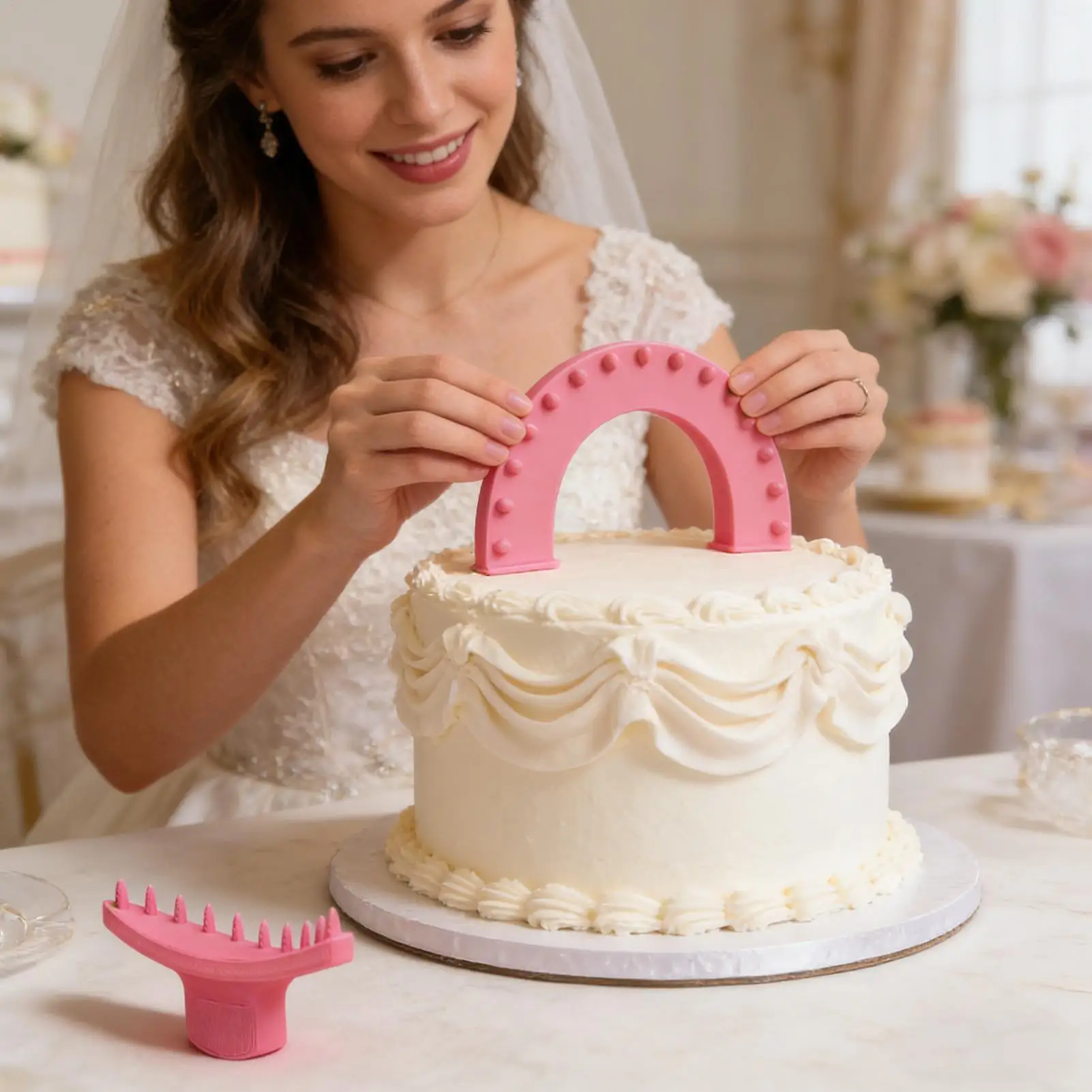 Cake Arch Guide Tool 2 Pieces Baking Template Cake Decorating Tools For Beginner Decorating Baking Home Bakery Pastry Shop