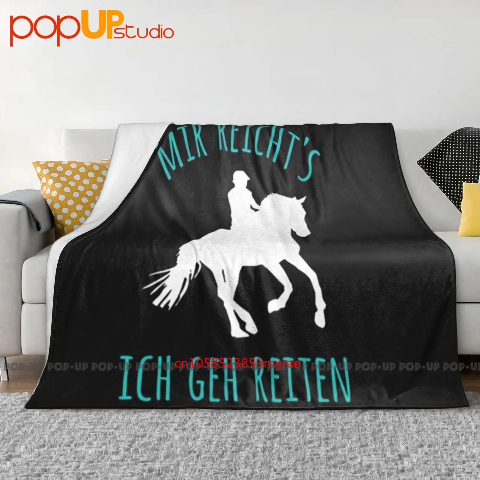 Pferd Reiterin Herz Mir Reicht'S Reiten Frau Mdchen Frauen Manta ultrasuave Edredón Funda de sofá de invierno Fundas de cama