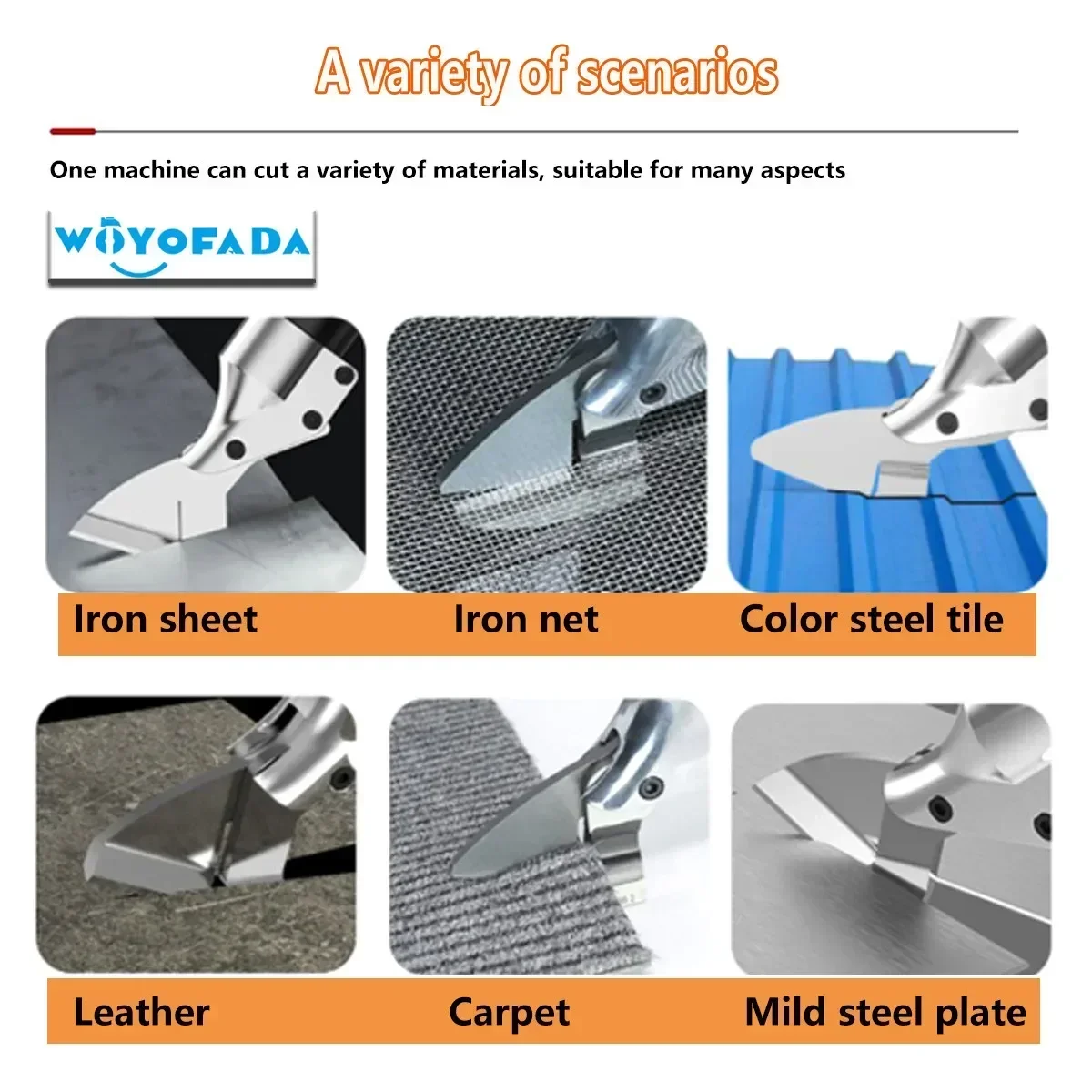 18V Household Cordless Electric Scissors, Rechargeable Cutter, Portable DIY Cutting Tool For Leather Metal Cardboard Cutting