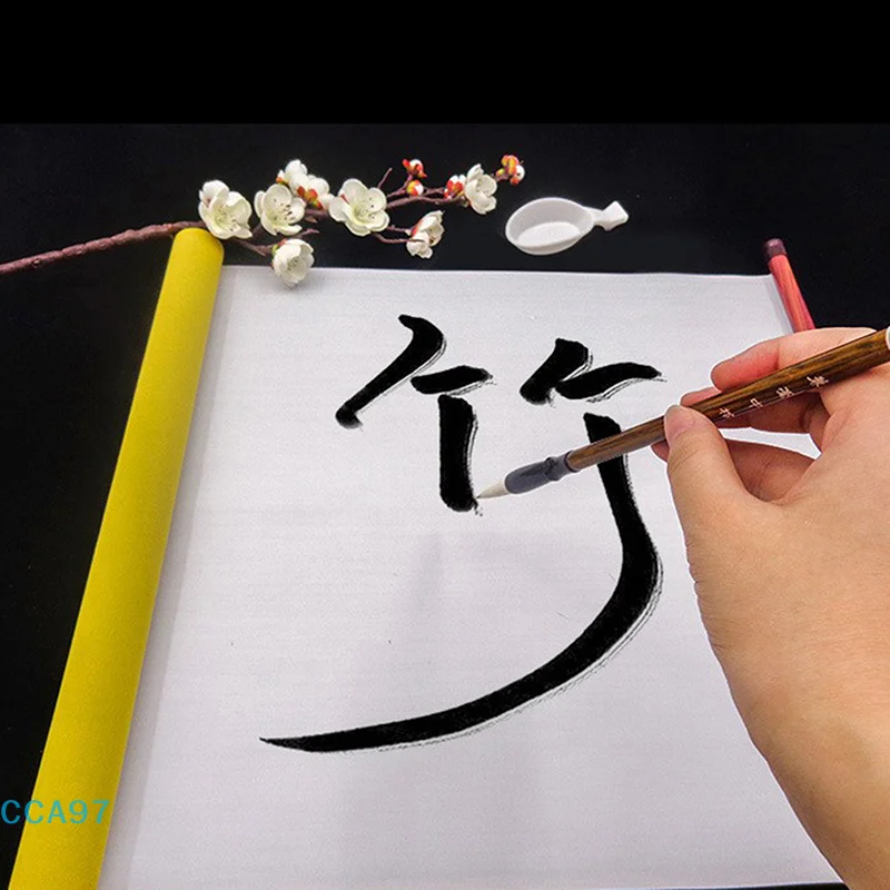

Многоразовая ткань для письма с водой для практики китайской каллиграфии, рисунок, живопись, свиток, альбом для рисования, складной коврик с утолщенным