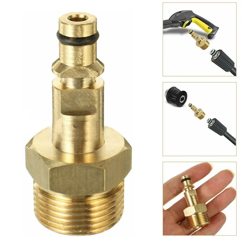 M22 tubo de alta pressão conector rápido lavadora mangueira adaptador para karcher série k máquina de limpeza acessórios da máquina de lavagem de carro