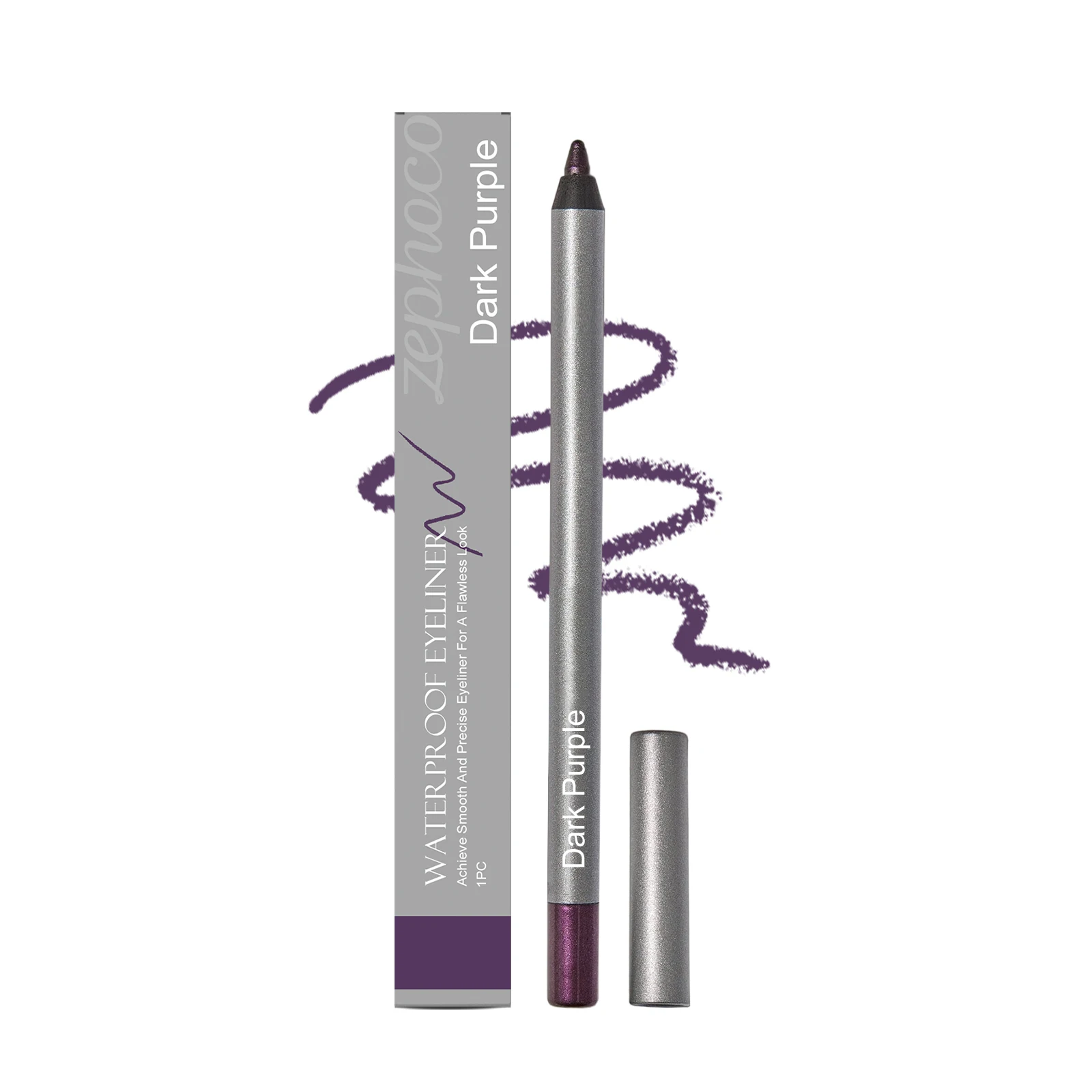 Zephoco Waterproof Eyeliner Potlood Glad Veegvast Waterbestendig Cosmetica Gel Eyeliner Make-up voor Ogenvergroting 1pc