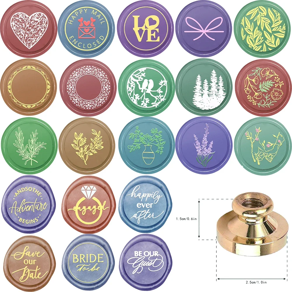 Wax Stamp Sealing Be Our Guest Engaged Save Our Date Garden Party Happy Mail Floral Scrapbooking Envelope Wax Seal Stamp Set
