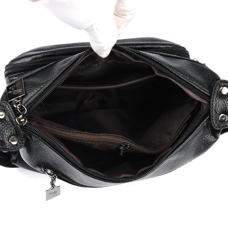 Borsa da donna di marca genuina borsa A tracolla in morbida pelle di alta qualità borsa A tracolla A tracolla di design di lusso per donna Sac A Main