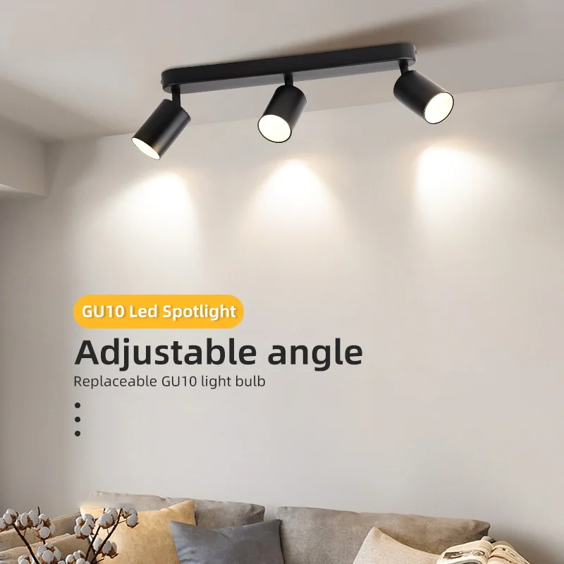 متعدد الرؤوس تدوير قلادة ضوء LED GU10 السقف مصباح معلق LED بقعة ضوء الثريات للمنزل غرفة المعيشة المطبخ غرفة نوم #2