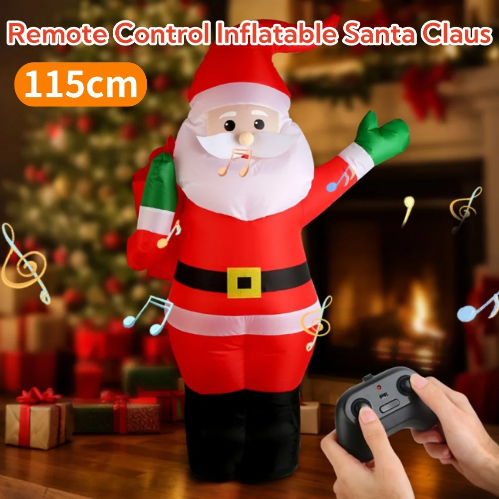 

Christmas Inflatable Santa Claus Inflatable Santa Claus Toy Outdoor Ornament Electric Inflatable Santa Claus Model Garden Decor