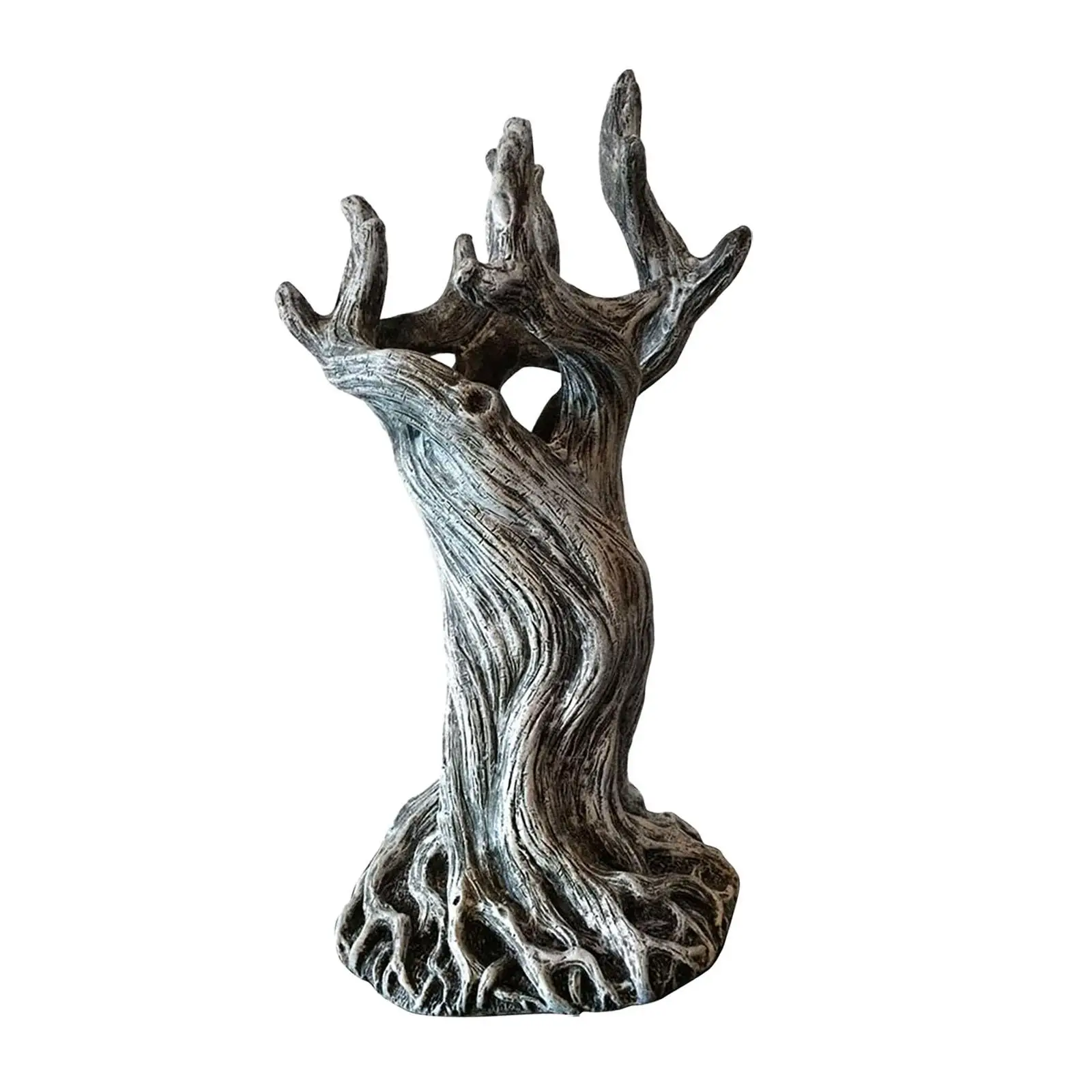 Polyresin Dead Tree Vase Decoration Height 20cm Desk Artwork Flower Arrangement