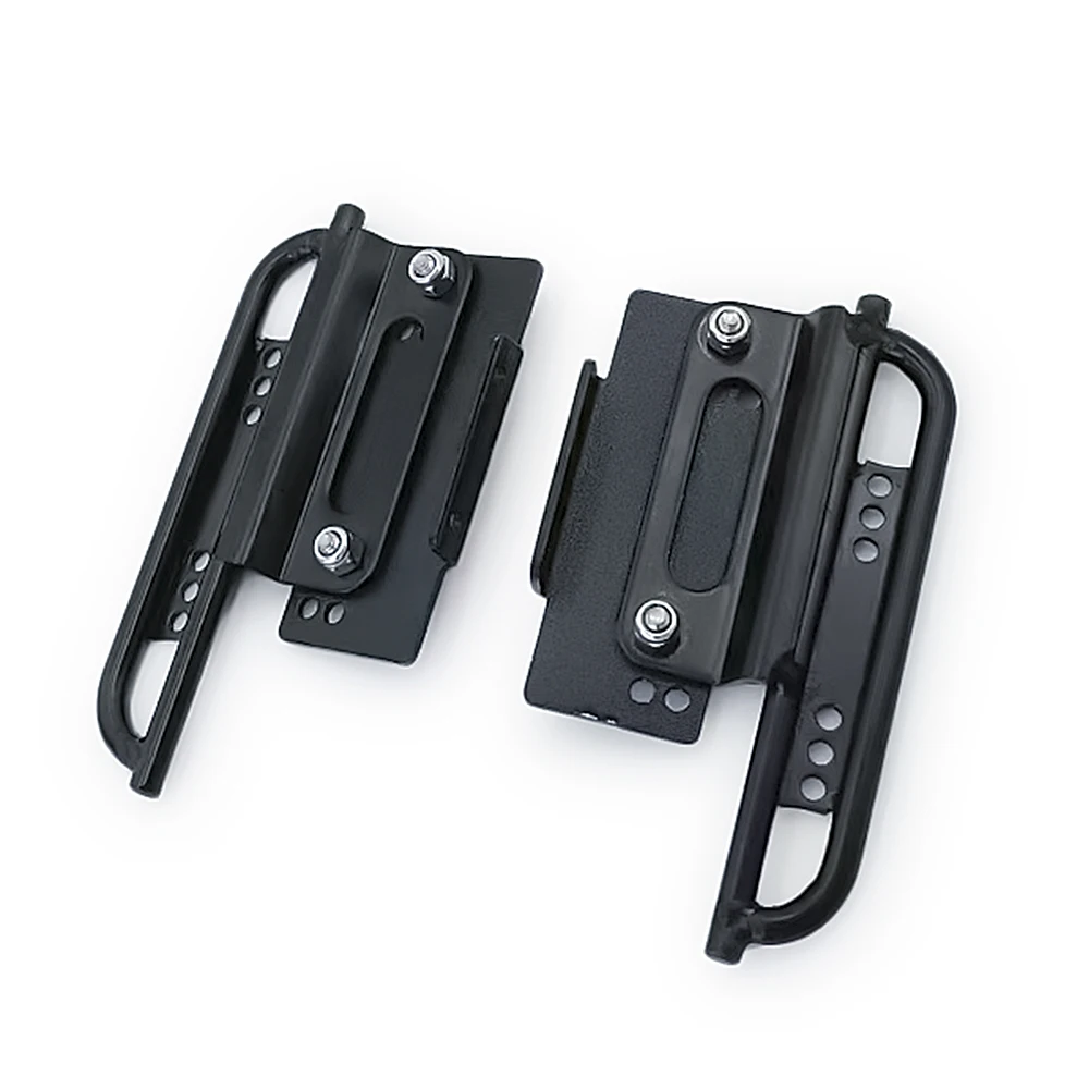 MIBIDAO-Metal Side Pedal Rock Sliders, Peças do modelo do carro para Axial SCX24, Deadbolt Chevrolet C10, Wrangler Gladiador, Bronco 1:24