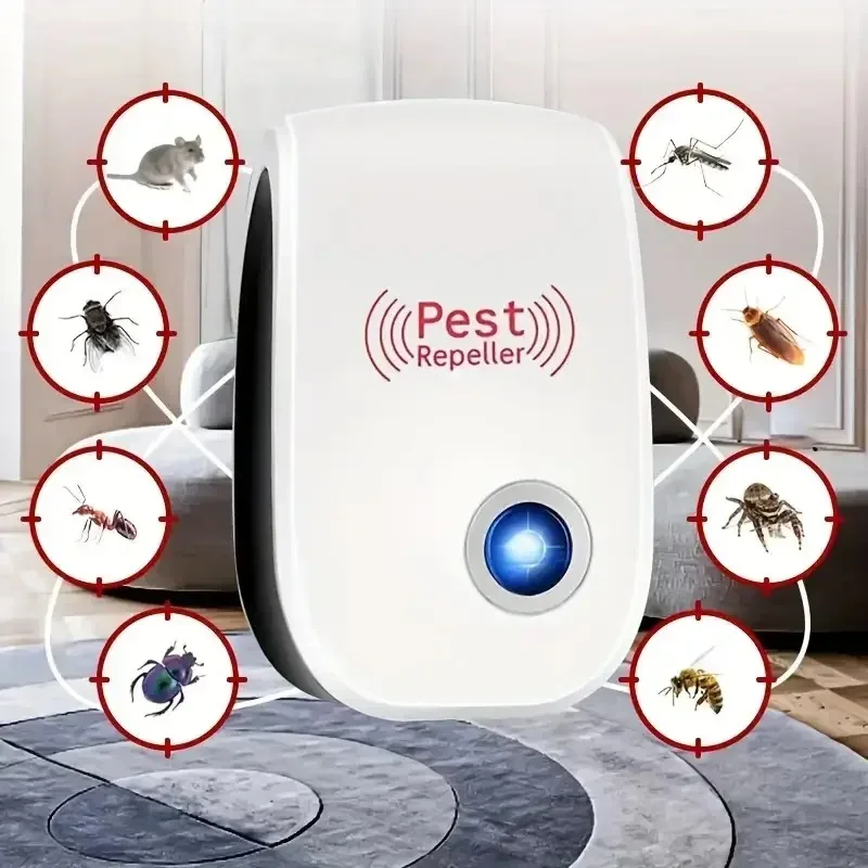 Repelentes ultrassônicos seguros para pragas, mouse, barata, mosquito, repelente de insetos, essencial eficaz para casa, verão, pragas exterminato