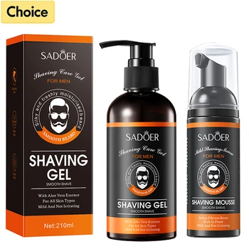 120ml/210g męski mus do golenia i żel do golenia łagodny, nie drażniący czysty, gładki, zmiękczający bokobrody krem ​​do golenia dla mężczyzny