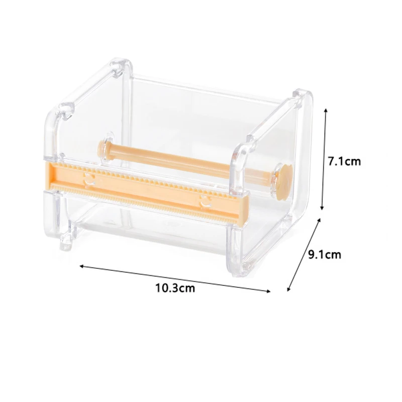 Tape Cutter Tape Storage Box DIY Hand Tools Multifunction Desktop Cutting Machine Office Stationery Transparent Cutting Machine