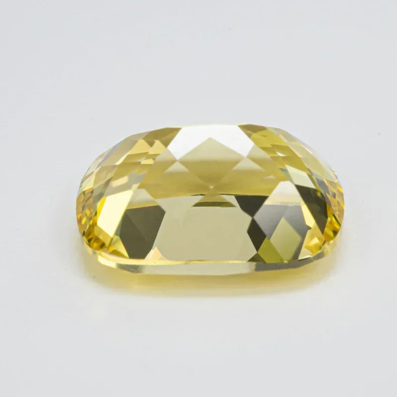 

Top Quality- Lab Grown Yellow Sapphire Rectangular Cushion VVS1 Charms DIY Jewelry Making Material Selectable AGL Certificate
