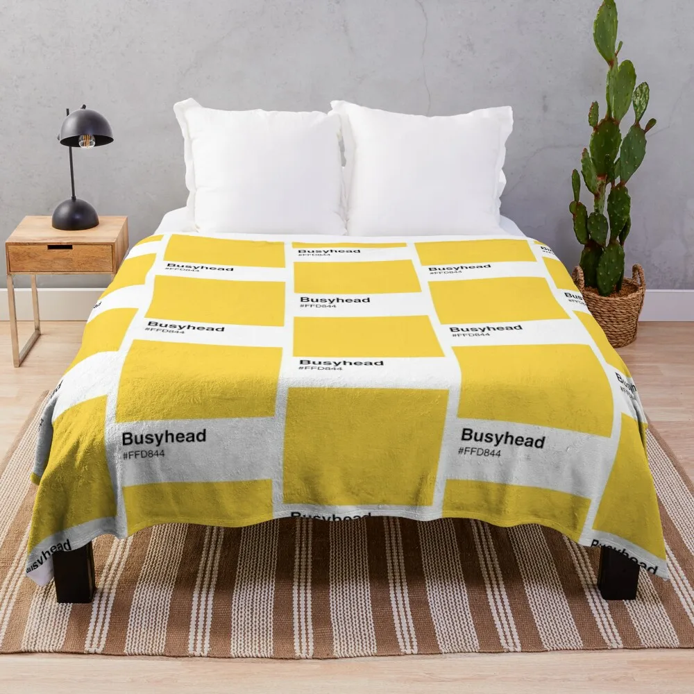 Busyhead Color Swatch Throw Blanket Flannel cosplay anime blankets and throws Bed Fashionable Blankets