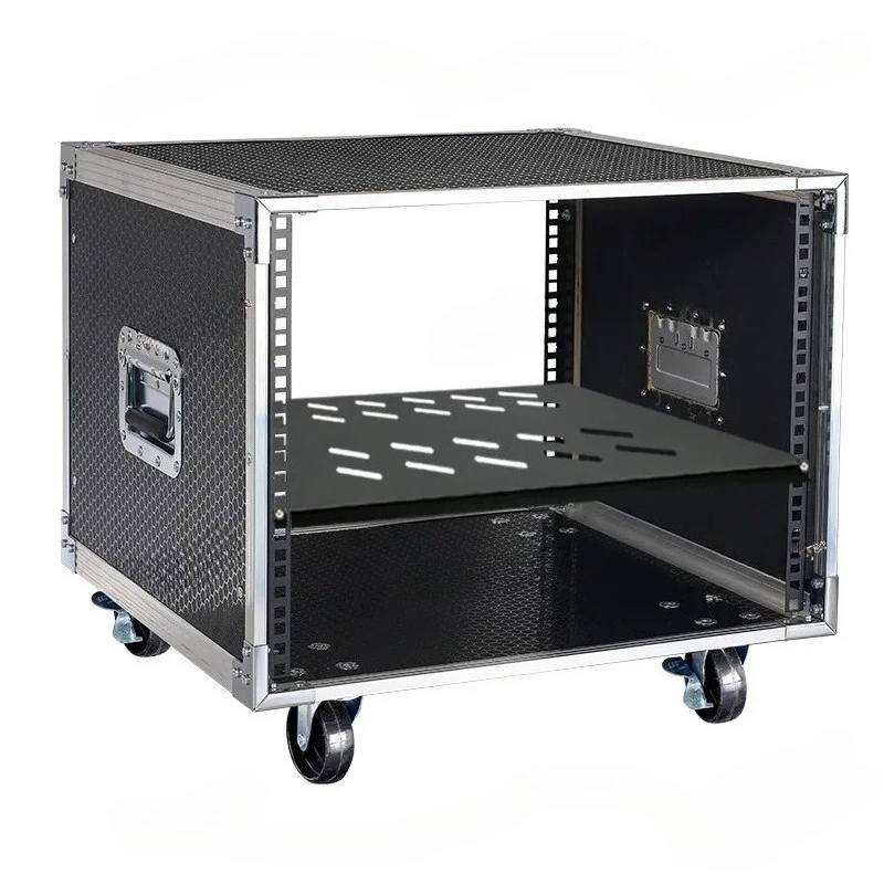 8U/12U/16U Power Amplifier Cabinet, KTV Audio Chassis 10U Outdoor Mixer Professional Air Case