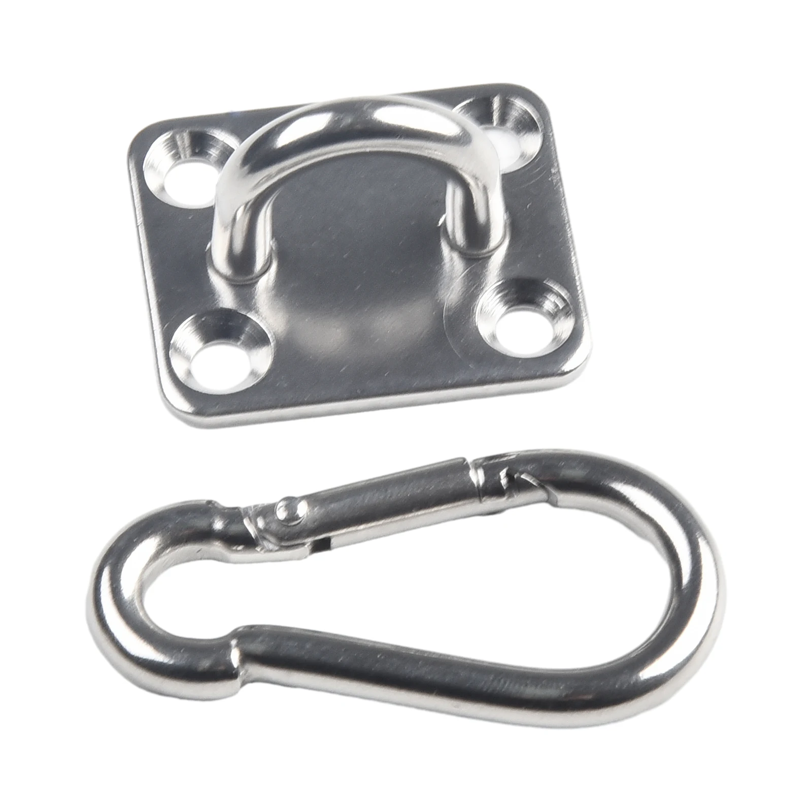 Door Buckle Ceiling Hook Stainless Steel Ceiling Mount Hanging Hook Set Door Buckle U-Shaped Swing Chair Bracket Hardware Tool