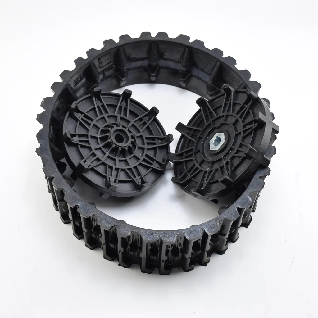 2pcs Drive Plastic wheel Ider Roller with Rubber Tracks For ATV 4 Wheel Trolley Snowmobile 4 Wheeler Replace Spare Parts